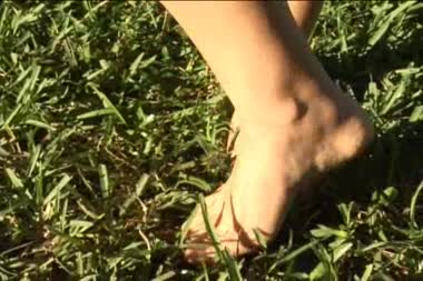 Mmmm Love The Way It Feels - Autumn loves the way that the grass feels under her feet